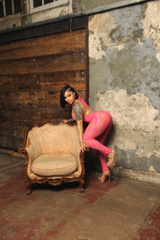 Privé Lace Jumpsuit - Rose