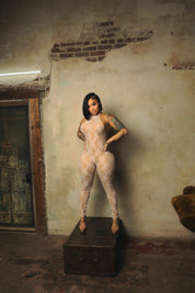 Privé Lace Jumpsuit - Pink