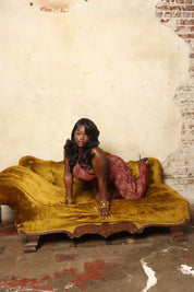 Privé Lace Jumpsuit - Merlot