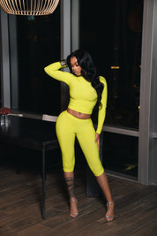 Icy girl set - neon green