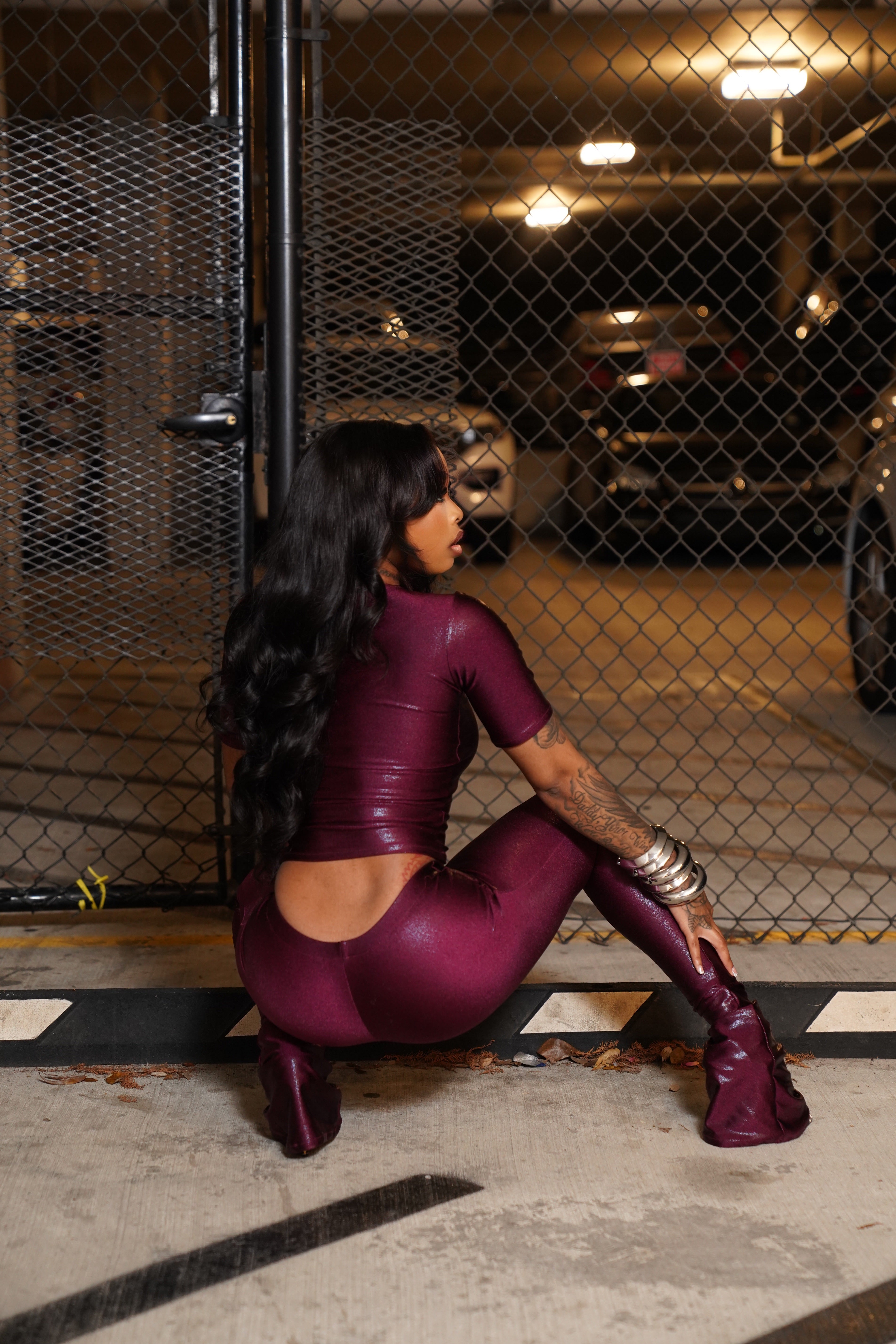 FVME Metallic Pants Set