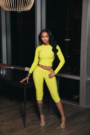 Icy girl set - neon green