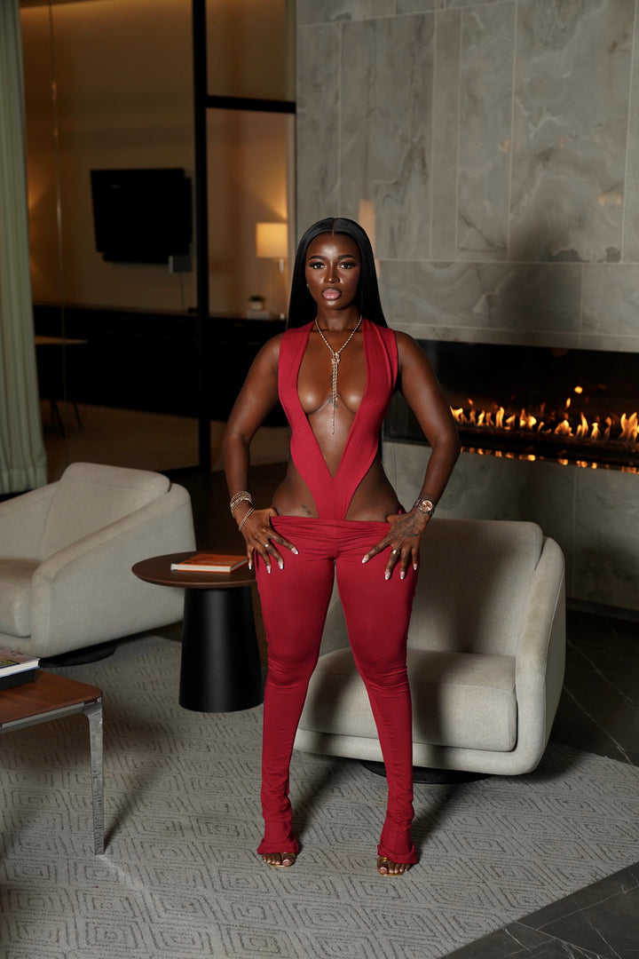 Heather Set - BURGUNDY