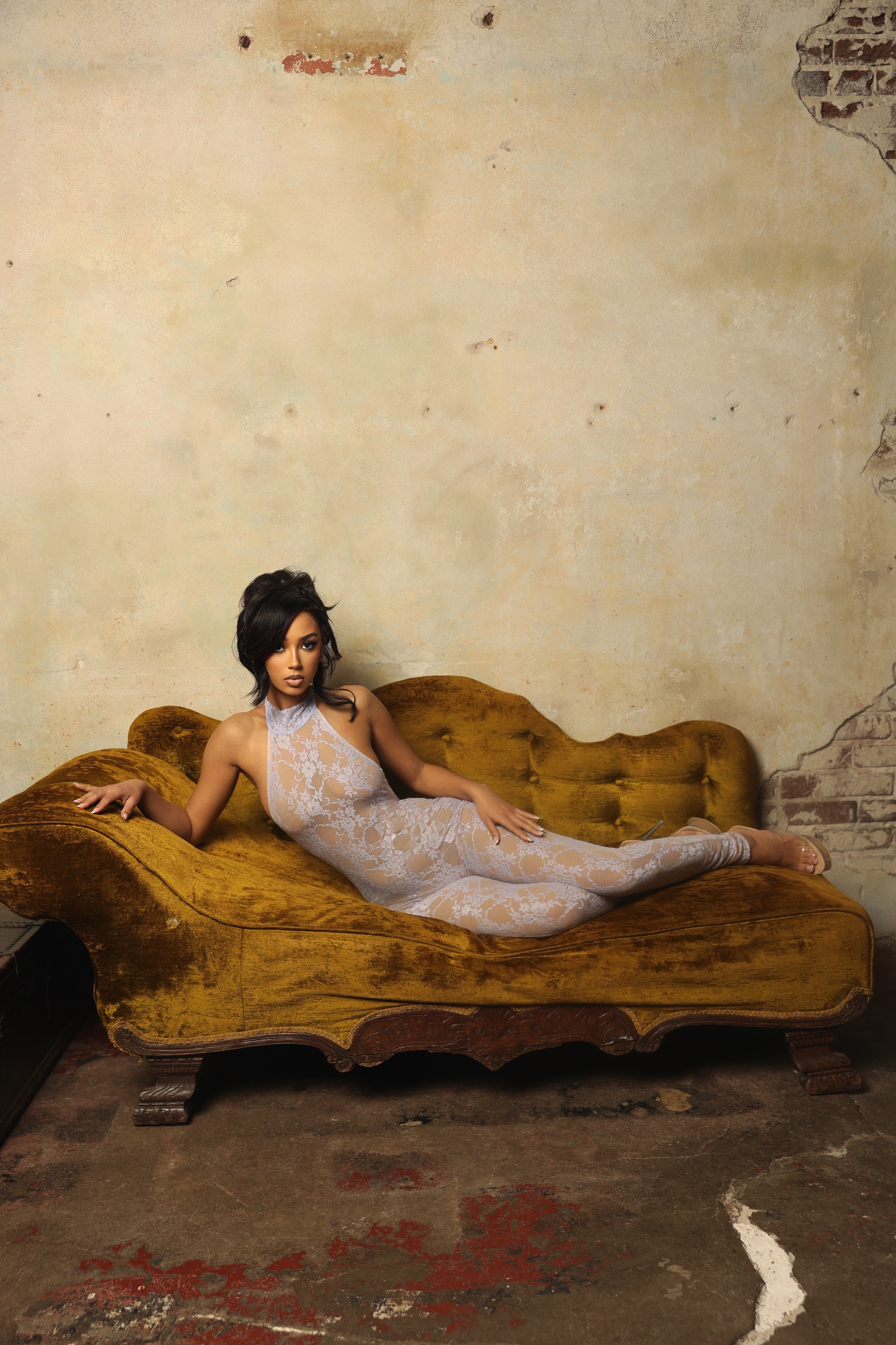 Privé Lace Jumpsuit - Lilac