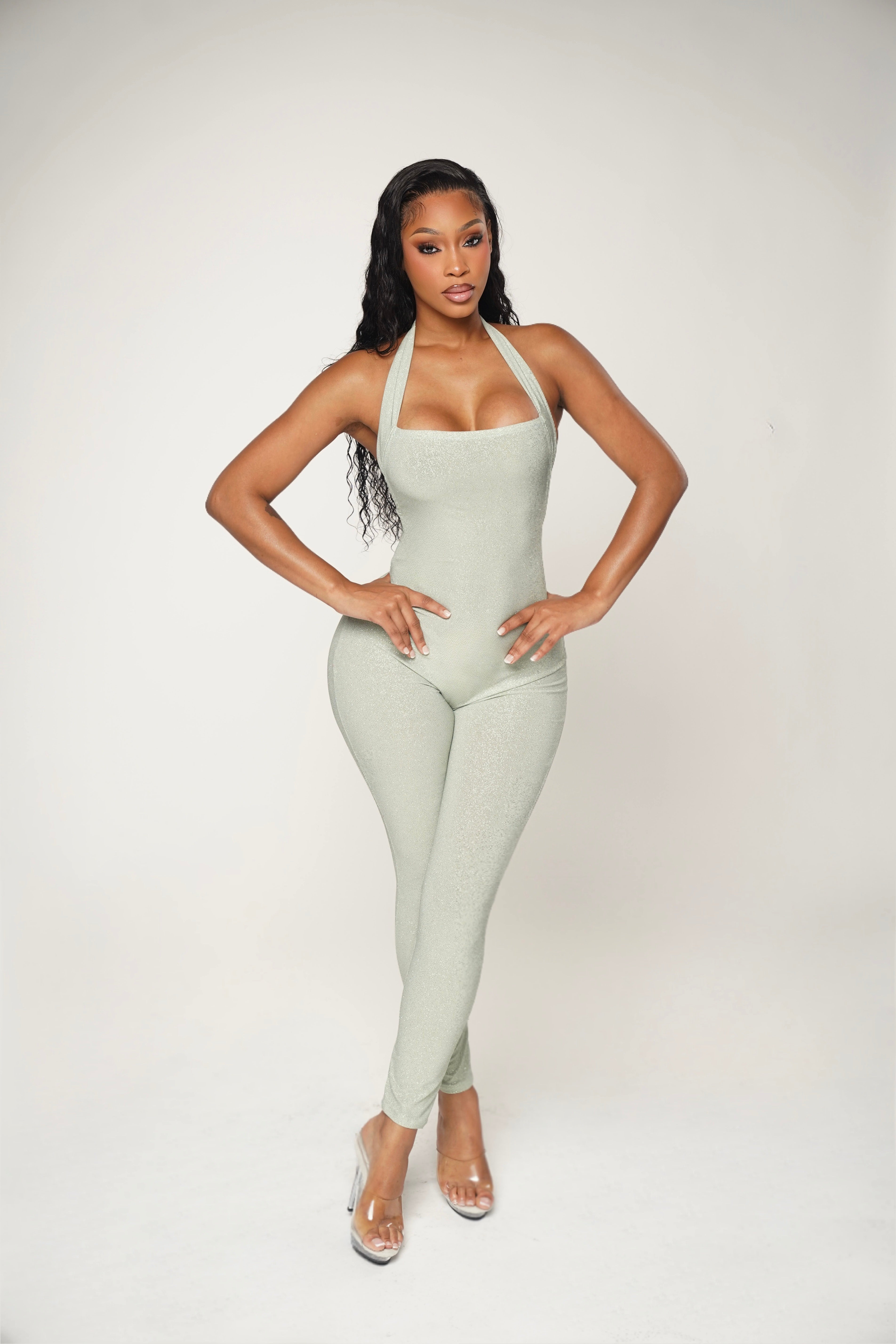 Stardust Jumpsuit - Sage