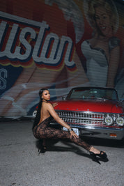 Privé Lace Jumpsuit - Black