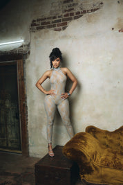 Privé Lace Jumpsuit - Smoke