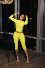 Icy girl set - neon green