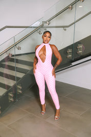 Pink Retro Doll Jumpsuit