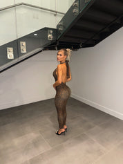 Leopard Halter Jumpsuit
