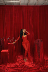 Valerie Jumpsuit - Red
