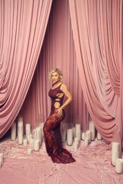 Shiloh Dress - Burgundy