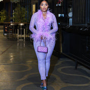 Ostrich Feather Set - Lavender