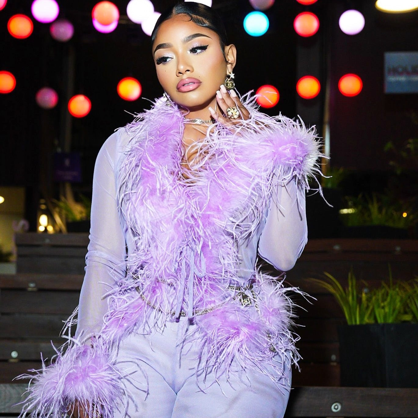 Ostrich Feather Set - Lavender