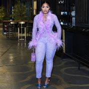 Ostrich Feather Set - Lavender